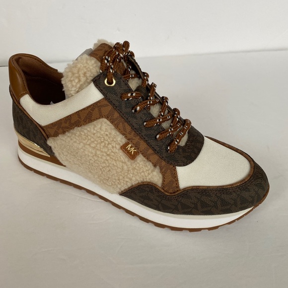 MICHAEL KORKS MADDY TRAINER MK SIG SM BROWN MULTI SIZE:8 - Picture 7 of 13